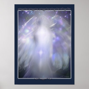 Affiches ange en cristal bleu