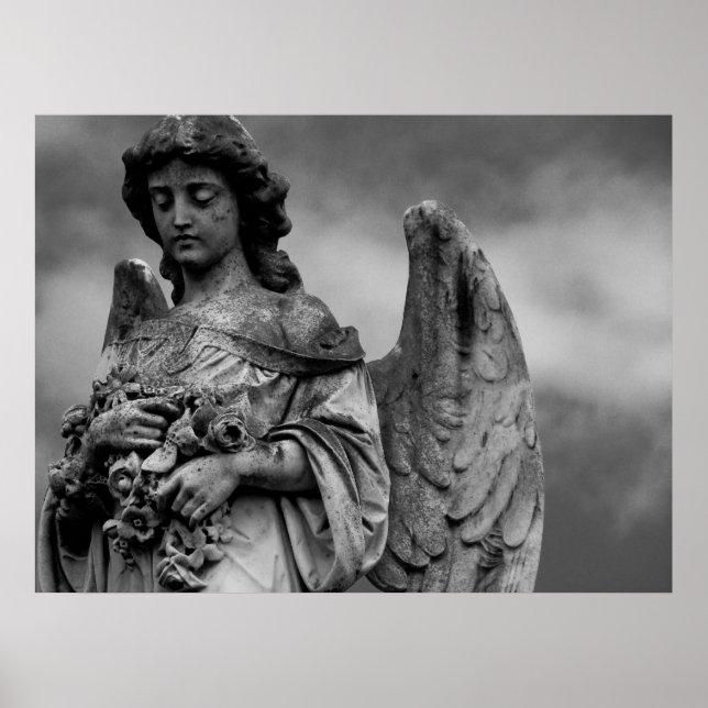 Affiches Angel avec Roses (Devant)