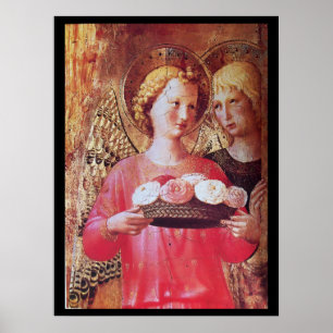 AFFICHES ANGEL AVEC ROSES