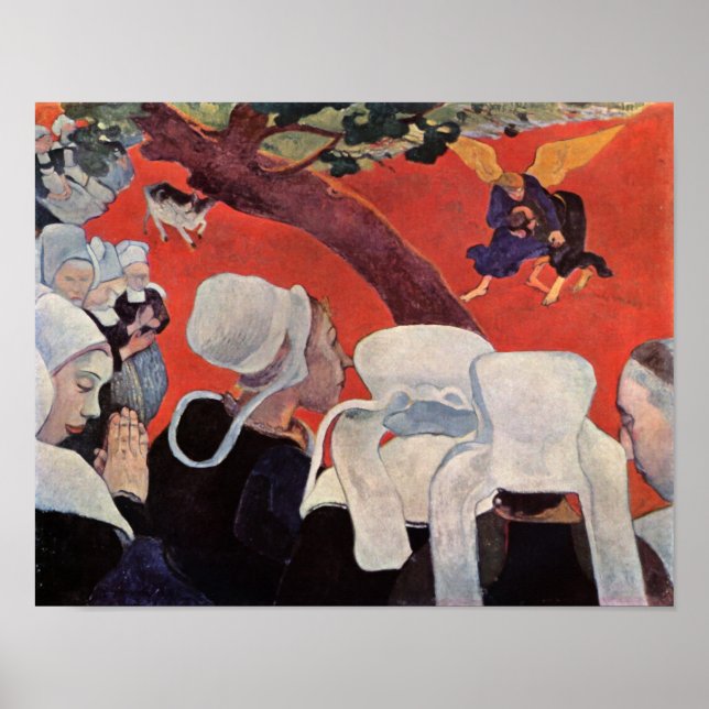 Affiches Angel Lutte avec Jacob, Paul Gauguin (Devant)