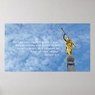 Affiches Angel Moroni sur Salt Lake Temple