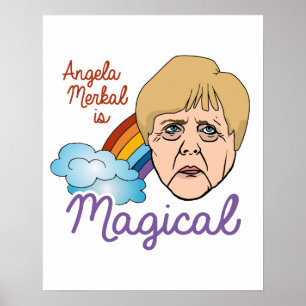 Affiches Angela Merkel est magique - -