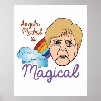 Affiches Angela Merkel est magique - -