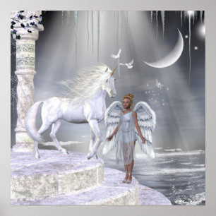Affiches Angels Fae Unicornes Imprimer
