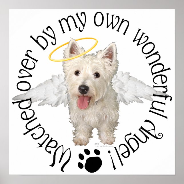 Affiches Anges gardiens Westie (Devant)