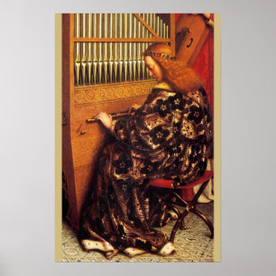 Affiches ANGES JOUANT DE LA MUSIQUE ,détail