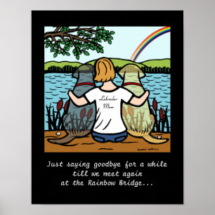 Affiches Anges Labrador jaune et noir et Maman 3