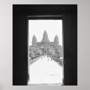 Affiches Angkor Cambodia, Angkor Vat Doorway Vue