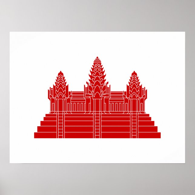 Affiches Angkor Vat Ver.2.0. Temple khmer (Devant)