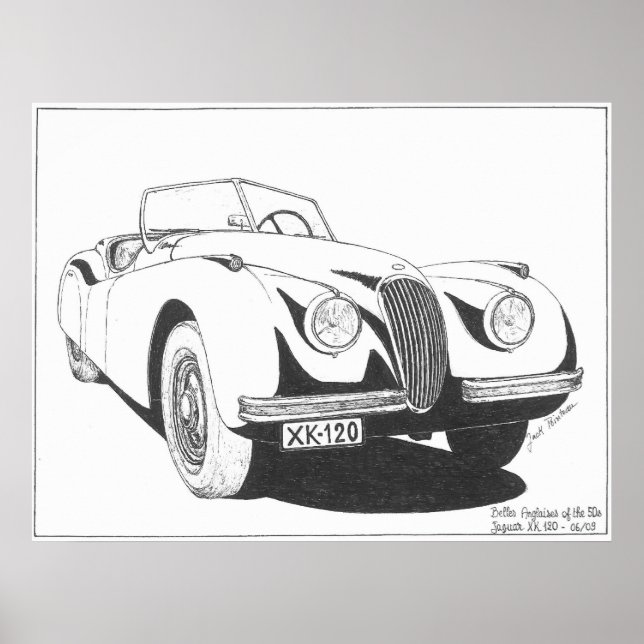Affiches Anglaises-Jaguar (Devant)