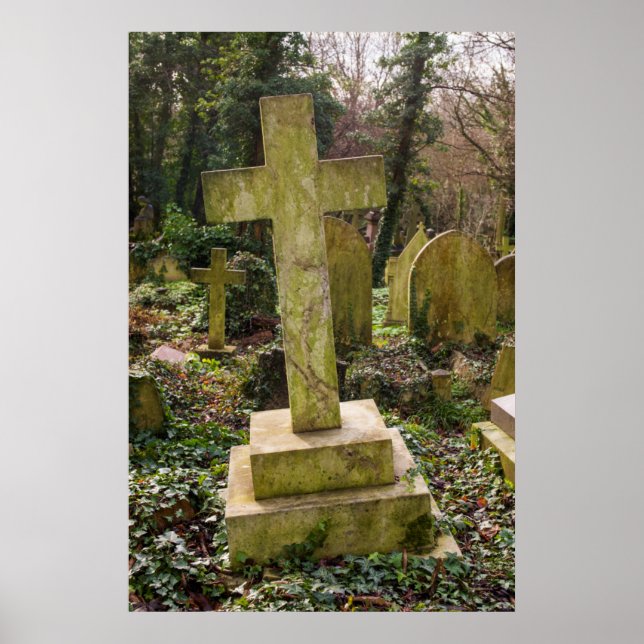 Affiches Angleterre, Londres, Highgate Cemetery, gravesite (Devant)