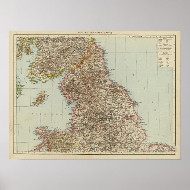 Affiches Angleterre, Pays de Galles N (Devant)
