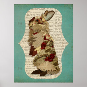 Affiches ANGORA RABBIT RETRO Art