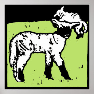 Affiches Animaux de la ferme victorienne