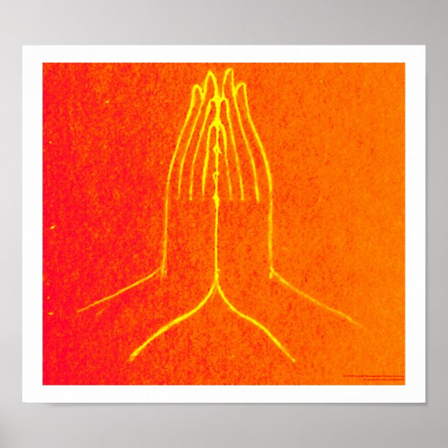 Affiches Anjali/Namaskara MudraPoster (Devant)