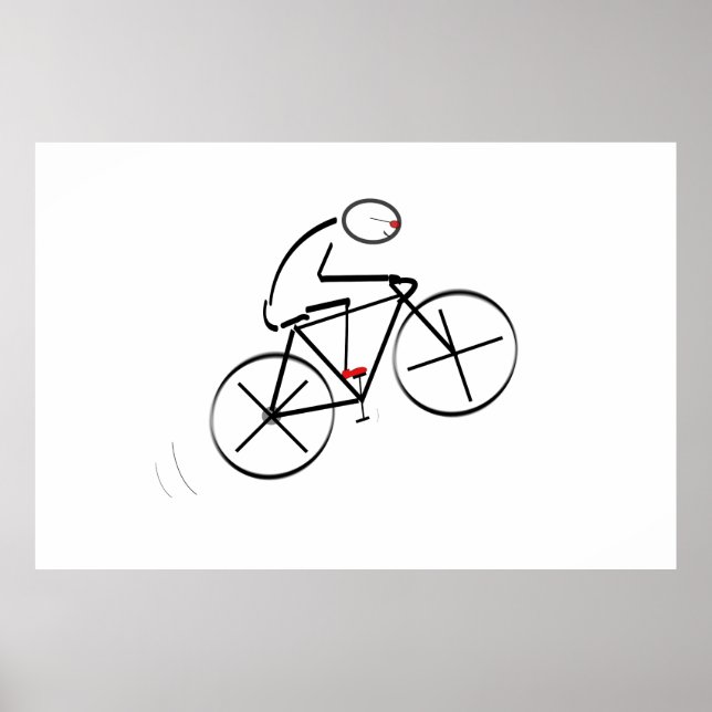 Affiches Anniversaire du cycliste (Devant)