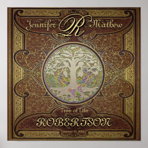 Affiches Anniversary or Wedding Tree of Life