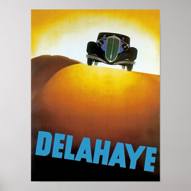Affiches Annonce automobile Delahay (Devant)