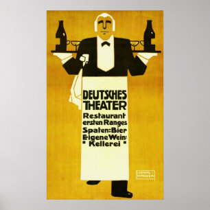 Affiches Annonce de cru de ~ de restaurant de théâtre de