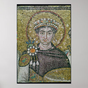 Affiches ANNONCE Justinian de l'empereur I c.547