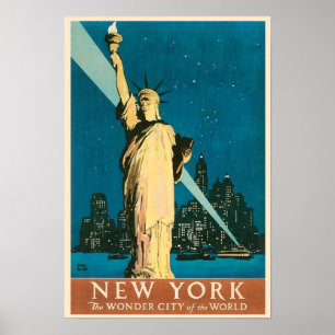 Affiches Annonce vintage de voyage à New York