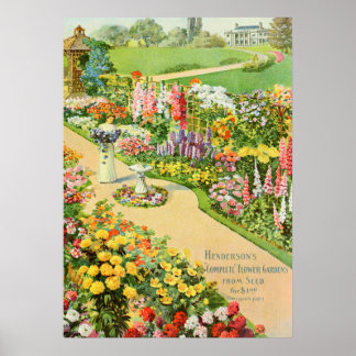Affiches Annonce Vintage Graines De Jardin