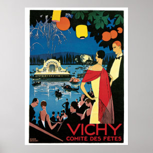 Affiches Annonce voyage vintage Vichy France 1920