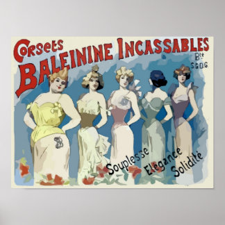 Affiches Annonces Corsets vintages