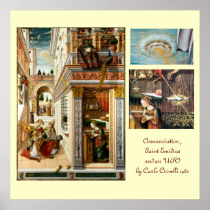 Affiches Annonciation ,Saint Emidius et un OVNI