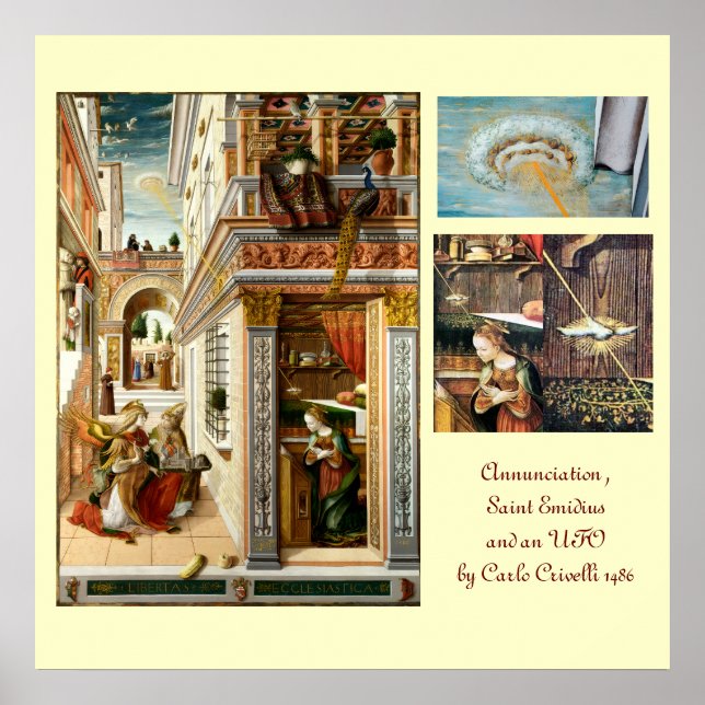 Affiches Annonciation ,Saint Emidius et un OVNI (Devant)