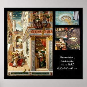 Affiches Annunciation ,Saint Emidius and an OVNI