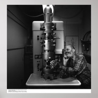Affiches Ansel Adams au microscope électronique, avril 1965
