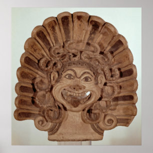 Affiches Antefix avec la tête d'un gorgon