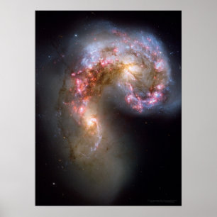 Affiches Antennes Galaxies 18x24 (21x28)
