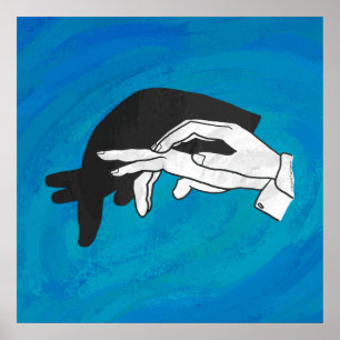 Affiches Antère Ombre Sur Bleu