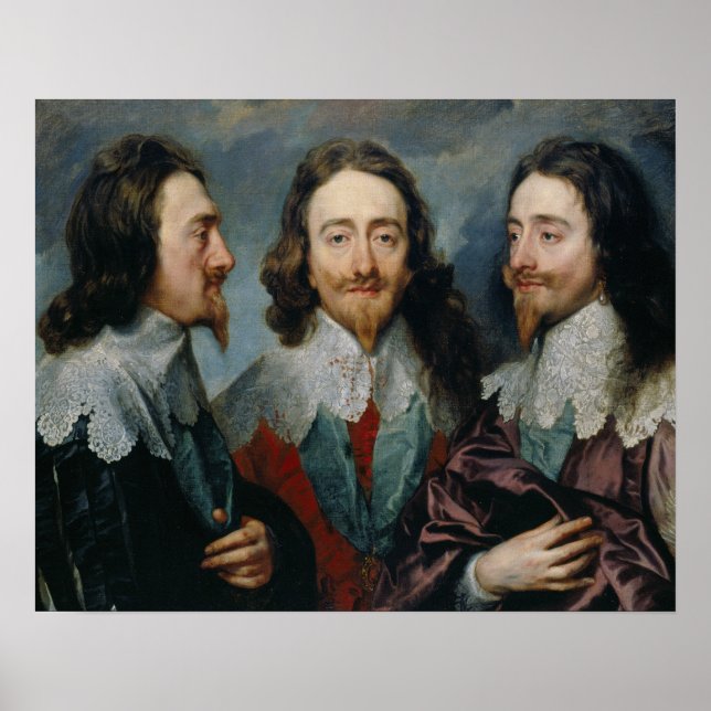 Affiches Anthony van Dyck - Charles I (1600-49) (Devant)