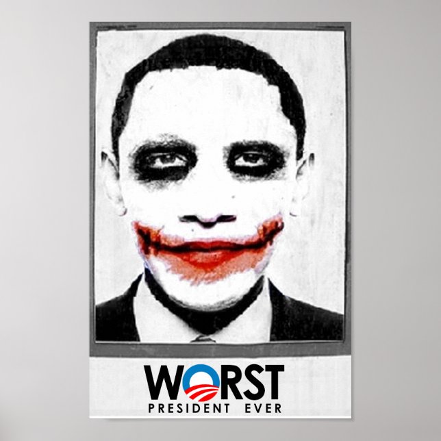 Affiches Anti-Obama - Le pire président jamais noir (Devant)