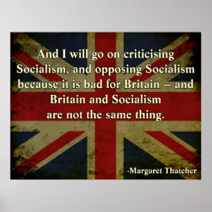 Affiches Anti-Socialisme de Margaret Thatcher