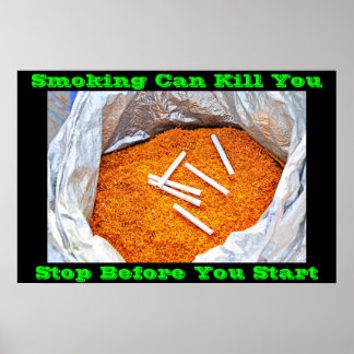 affiches anti-tabac sur Green