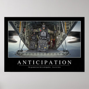 Affiches Anticipation : Citation Inspirationnelle