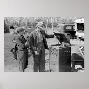 Affiches Antique Record Player, années 1930