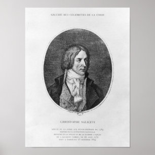 Affiches Antoine Christophe Saliceti gravé