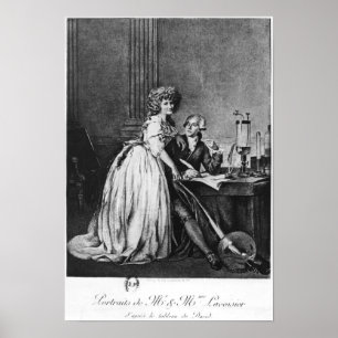 Affiches Antoine Laurent Lavoisier and his wife