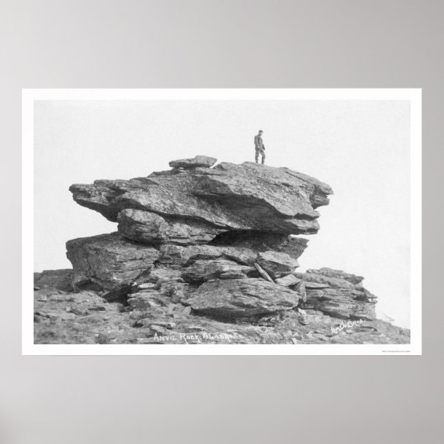 Affiches Anvil Rock Nome Alaska 1912 (Devant)