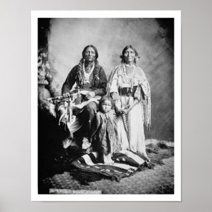 Affiches Apache Antonio en chef Maria avec sa famille, 1897