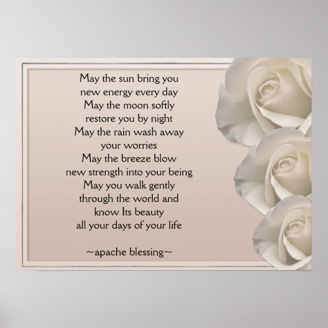 Affiches Apache Blessing-Ivory Art Rose Imprimer l'affiche (Devant)