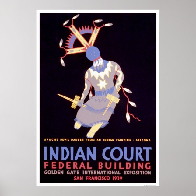 Affiches Apache Devil Dancer 1939 WPA (Devant)