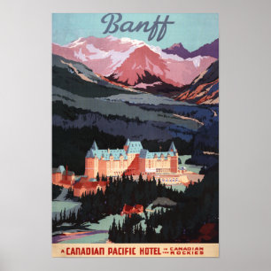 Affiches Aperçu de l'affiche de l'hôtel Banff Springs
