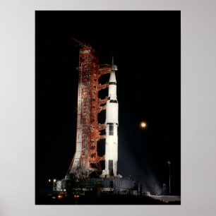 Affiches Apollo 12 sur le panneau de lancement