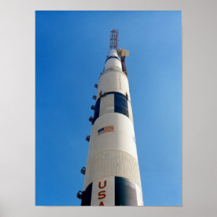 Affiches Apollo 15 au sommet de Saturn V Rocket